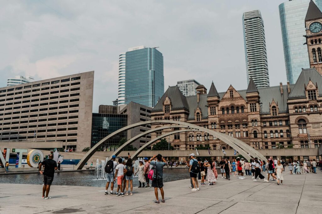 Mennesker og hverdagsliv i canadisk by